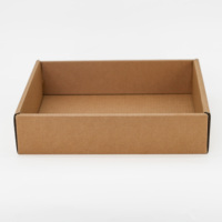 Caja de Cartón Cuadrada Kraft en Blanco con Impresión de Logotipo Personalizado, Precio de Fábrica, Caja Corrugada Reciclable para Kits de Suministros de Oficina