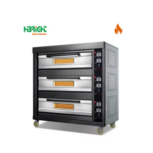Customized Black Titanium Series Stainless Steel 201 Commercial Baking Machine Deck Oven