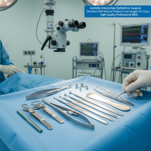 Kit de chirurgie oculaire manuel en acier inoxydable pour chalazion, 11 pièces, haute qualité, professionnel, Jackbilly Enterprises MOL - Product Image 3