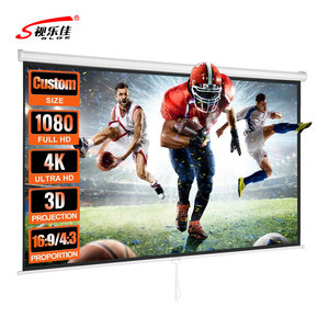 Écrans <span class=keywords><strong>de</strong></span> <span class=keywords><strong>projection</strong></span> manuels blancs <span class=keywords><strong>de</strong></span> haute qualité <span class=keywords><strong>de</strong></span> 72 pouces 4:3 <span class=keywords><strong>de</strong></span> sortie d'usine - Product Image 1
