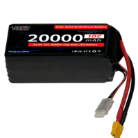 Аккумуляторный блок 12S 10C 44.4V 20Ah 35Ah 40Ah твердотельный для БПЛА/дронов с вертикальным взлетом и посадкой, для однороторных/многороторных и самолетных дронов