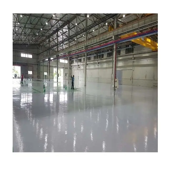 Lapisan HIO kedap air ramah lingkungan kualitas tinggi pelevelan sendiri 2 komponen epoksi untuk kantor, lantai pabrik