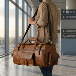 Bolsa Deportiva de Gran Capacidad, Estilo Vintage, 100% Poliéster, Impermeable, Resistente, Portátil, Ecológica, con Cierre de Cremallera, para Laptop, Gimnasio y Deportes, Venta al Por Mayor - Product Image 2