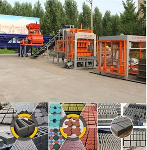 Máy khối Qt5-15 HF như một dây chuyền sản xuất tấm lát hoàn toàn tự động cho gạch lát vỉa hè - Product Image 4