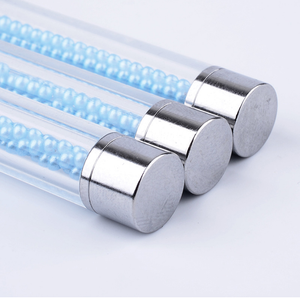 Lot de 3 pinceaux fins pour nail art à manche bleu, pour dessin et peinture de lignes fines, poils en nylon, pour salon de manucure - Product Image 5