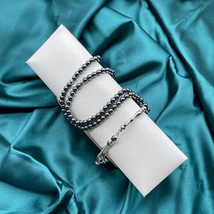 Bracelet en pierre de lave naturelle à succès, 33 perles de prière, chapelet islamique musulman Allah, méditation, mise à la terre, protection spirituelle - Product Image 6