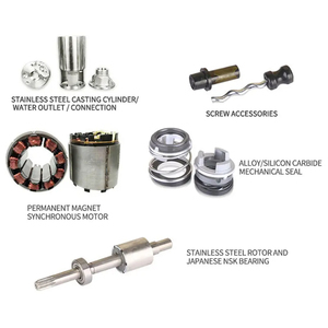 Không chổi than DC động cơ nông nghiệp thủy lợi năng lượng mặt trời Máy bơm nước năng lượng mặt trời vít nước chìm sâu cũng bơm - Product Image 4