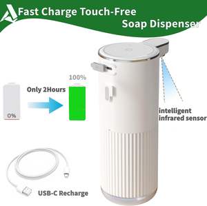 Hotel Waterproof ABS <b>Wall</b>-<b>mounted</b> Touchless Automatic Foam <b>Soap</b> <b>Dispenser</b> Rechargeable Desktop Electric <b>Soap</b> <b>Dispenser</b> for Kids - Product Image 5