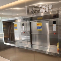 Hochwertiger Edelstahl Moderner Getriebeloser AC-Speiseaufzug für Restaurant, Hotel, Zuhause, kleine Küche, Lebensmittelaufzug