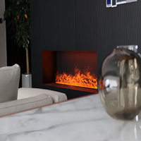 Foyer électrique à flamme 3D en gros Télécommande intelligente décorative avec atomisation de la vapeur d'eau pour la maison ou l'hôtel