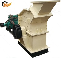Concasseur à marteaux portable pour le broyage de roches PC200*300, mini broyeur à marteaux pour minerai d'or, capacité maximale de 40t/h