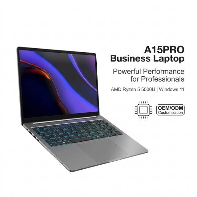 Yifang Factory Direct Sale 15.6-inch with AMD Ryzen 5 5500U DDR4 Memory Fingerprint Unlock Function Suitable for Business Laptop