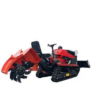 50HP Water-dry Dual-purpose Crawler rotary tiller weeding backfill trenching