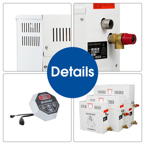 Générateur de vapeur commercial STCNOET 3KW 4.5KW 220V pour douche, <span class=keywords><strong>sauna</strong></span>, bain à vapeur domestique, spa, avec commande étanche - Product Image 4