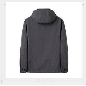 Áo Khoác Màu Đen Nhà Máy OEM Áo Khoác Chống Gió Ngoài Trời Vỏ Mềm Chống Nước Cho Nam Và Nữ - Product Image 3