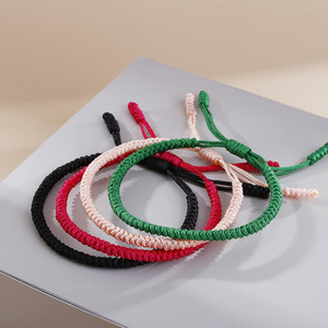Pulseras <span class=keywords><strong>de</strong></span> cordón trenzado rojo hechas a mano <span class=keywords><strong>de</strong></span> fábrica, nudos <span class=keywords><strong>de</strong></span> <span class=keywords><strong>amor</strong></span> <span class=keywords><strong>de</strong></span> moda, nudos en forma <span class=keywords><strong>de</strong></span> corazón <span class=keywords><strong>de</strong></span> la suerte, cuerda multicolor, cuerda <span class=keywords><strong>de</strong></span> <span class=keywords><strong>amistad</strong></span> para parejas - Product Image 2