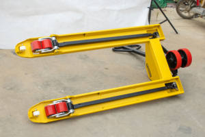 5 ton hydraulische palletwagen/heftruck handpallettruck met PU nylon wielen - Product Image 3