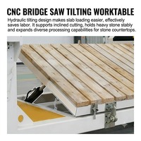 ES5 5-Achsen CNC Stein- und Marmor-Schneidemaschine mit Brückensäge und Servomotoren für 45-Grad-Gehrungsbearbeitung