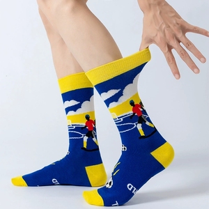 Calzini Divertenti in Cotone '<span class=keywords><strong>Non</strong></span> Disturbare, Sto Guardando il Calcio' Antiscivolo, Calze Sportive alla Moda per Uomo - Product Image 3