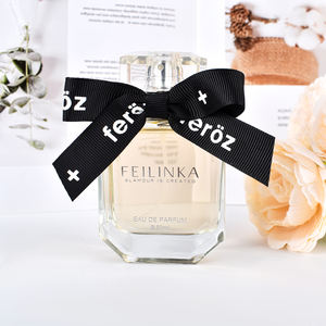 Lazo de Cinta al por Mayor <span class=keywords><strong>para</strong></span> Manualidades, Lazo de Cinta de Raso y Grosgrain con Logotipo Personalizado <span class=keywords><strong>para</strong></span> Botellas de Vino y Perfume - Product Image 3