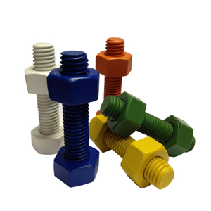 Fabricante de pernos de 1/2 ''5/8'' 3/4 ''ASTM A193 B7 B7M Perno de revestimiento de PTFE con tuercas hexagonales pesadas A194 2H - Product Image 1
