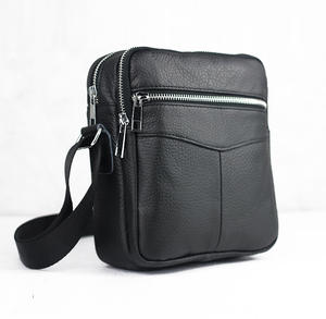 <span class=keywords><strong>GINA</strong></span> Designer 100% Sac tactique messager en cuir de vachette véritable pour hommes Sac à dos promotionnel à bandoulière unique et à dégagement rapide - Product Image 2