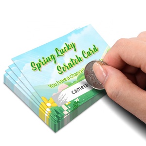 Quick Customized Printing Scratch Off Card Hd Color Custom Size Paper Logo Cmyk Scratch Off <b>Tickets</b> - Product Image 1