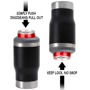 Gobelet à whisky mignon de 14 oz à double paroi en acier inoxydable avec refroidisseur de canettes anti-fuite et sans BPA - Product Image 4