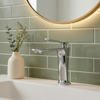 Robinet de lavabo chromé certifié cUPC WaterMark, mitigeur de salle de bain en laiton sans plomb, robinet de vanité moderne à poignée unique pour hôtel