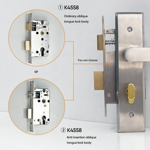 Nuevo producto, bloqueo de Panel de lanzamiento, protección de seguridad, tipo antirrobo, conjunto de puerta de entrada, bloqueo de Panel de acero inoxidable 7110 - Product Image 3