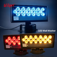 Projecteur mural LED RGBW 72W à économie d'énergie pour éclairage extérieur paysager, contrôleur DMX synchronisé maître-esclave pour places commerciales
