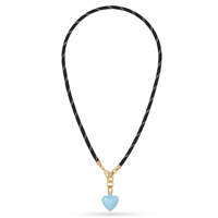 Collier avec pendentif cœur coloré personnalisé EDGE, avec cordon coloré, bijoux tendance, collier OEM ODM pour femmes