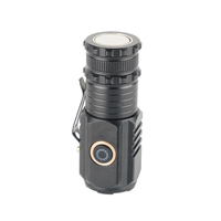 Mini lampe torche LED super lumineuse, portable, rechargeable par USB, à intensité réglable, lumière puissante, corps en alliage d'aluminium, avec clip pour extérieur