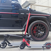 Trottinette électrique pour enfant, pliable, cadre en alliage d'aluminium, suspension avant de 6,5 pouces, vitesse intelligente de 16 km/h, capacité de charge de 70 kg