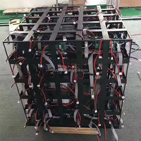 3D 500*500*500mm p3.91mm cubo schermo led display cubo magico a quattro facce per palcoscenico/piazza