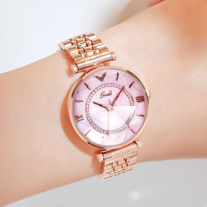 Fashionable and casual stainless steel women's watch, simple and luxurious, versatile quartz watch, a hot-selling export item - Product Image 4