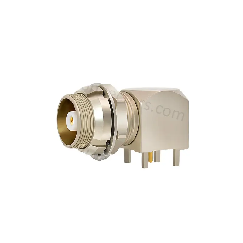 โลหะPush-Pull Connector Elbowแผงติดตั้งตัวเชื่อมต่อ 50ohm EPS.00.250.NTN