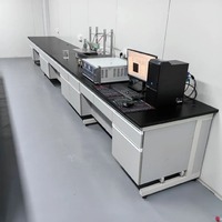 Banc de laboratoire avec évier en acier inoxydable 304, table de laboratoire chimique avec robinet pour laboratoire de recherche