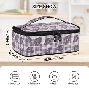 Small Potluck <b>Bag</b> Aloha Hawaii Purple Kalo Cooler Casserole <b>Bag</b> Insulated Casserole Carrier Zippered Casserole Carrier <b>Tote</b> <b>Bag</b> - Product Image 3