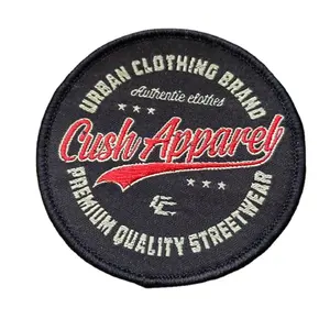 Customized Clothing Label Garment Accessories Woven Badge Us Firemen Fire Department Patch Uniform Embroidery Patches