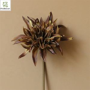 Bunga <span class=keywords><strong>Dahlia</strong></span> Buatan Gaya Baru Pu Bunga Sentuhan Nyata Musim Gugur Warna untuk Pernikahan Dekorasi Internal dan Eksternal - Product Image 6