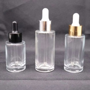 2026 Hot Sale <b>30ml</b> 50ml 60ml 80ml 100ml clear Color Round Cylinder Flat Shoulder Glass Dropper <b>Bottle</b> for Serum Essential Oil - Product Image 6
