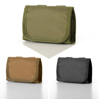 Équipement de chasse tactique Molle Shell Pouch Holster Polyester Carrier pour équipement de défense personnelle Mallette de transport pour porte-arme