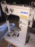 Machine à coudre industrielle d'occasion Juki 1690 1691 à point noué, à une aiguille, à point de surjet, avec crochet à axe vertical