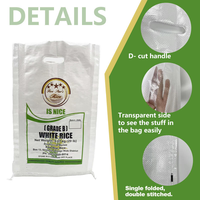 Sac en PP tissé vierge de qualité alimentaire 25kg 50kg, résistant à l'humidité, laminé BOPP, pour riz et céréales, vente en gros