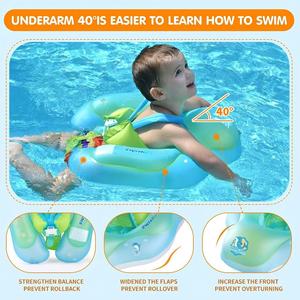 Bouée de natation pliable et portable en PVC pour bébé, avec conception de sécurité écologique, étanche et durable pour la piscine des tout-petits - Product Image 3