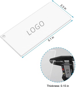 Tùy Chỉnh Kích Thước Logo Rõ Ràng Acrylic Ski Wax <span class=keywords><strong>Scraper</strong></span> - Product Image 1