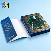Service d'impression de livres à couverture rigide avec bords pulvérisés, papier offset fantaisie couleur personnalisée et pelliculage à chaud doré pour les acheteurs en gros