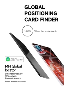 Siêu mỏng thông minh không khí tag Ví công cụ tìm Thẻ NFC GPS định vị <span class=keywords><strong>TRACKER</strong></span> Beidou vật liệu Silicone iOS tương thích 'tìm thấy nhựa của tôi' - Product Image 2