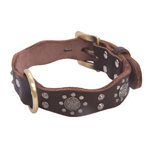 Diseño único <span class=keywords><strong>Rottweiler</strong></span> Pitbull mediano grande de cuero tachonado collares para perros - Product Image 5